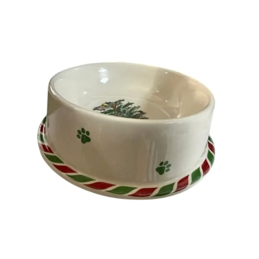 Spode Christmas Tree Pet Bowl 6.8
